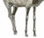 Stunning large silver deer sculpture 20th century portuguese in 925% relief silver, perfect size, with house marks approx....