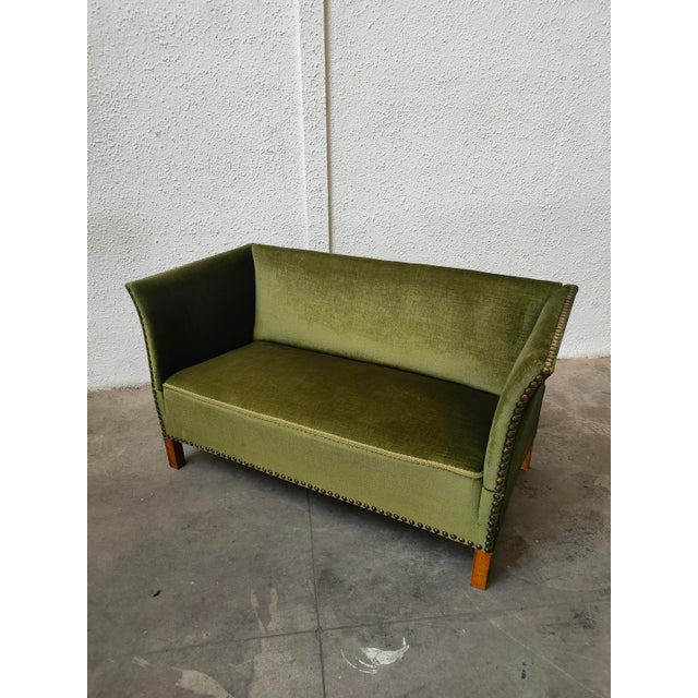 Mid-Century Danish Velvet Sofa Bed, 1970 For Sale - Image 10 of 10