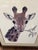 Brown 1975 Jacquie Marie Vaux "Giraffe" Signed Limited Edition Lithograph, Framed For Sale - Image 8 of 11