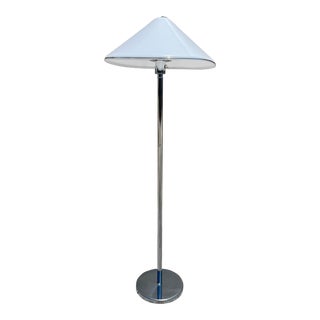 1970s Robert Sonneman for Kovacs Chrome Floor Lamp For Sale