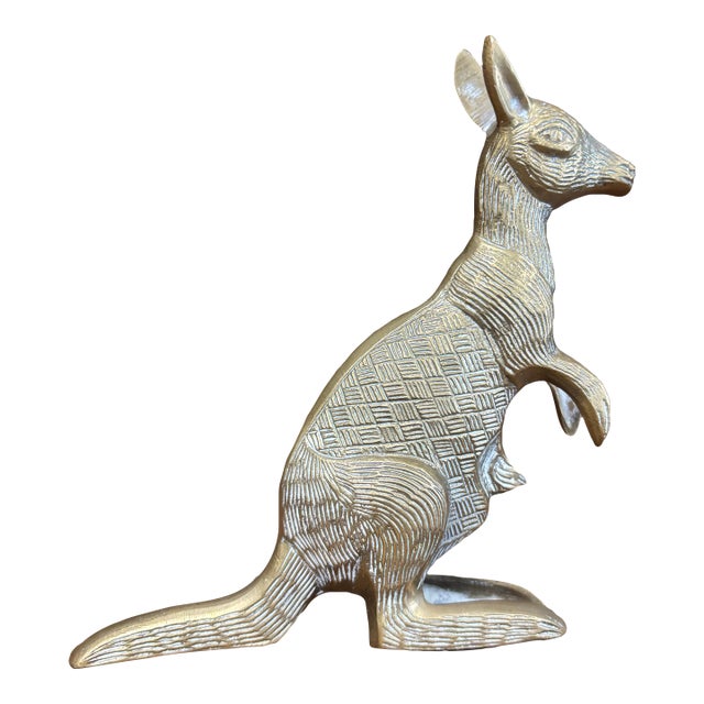 Vintage Brass Kangaroo For Sale