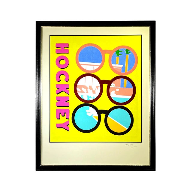 Wood "Hockney Glasses" Splash-Inspired Artist Proof Giclée Print, 2022 For Sale - Image 7 of 7