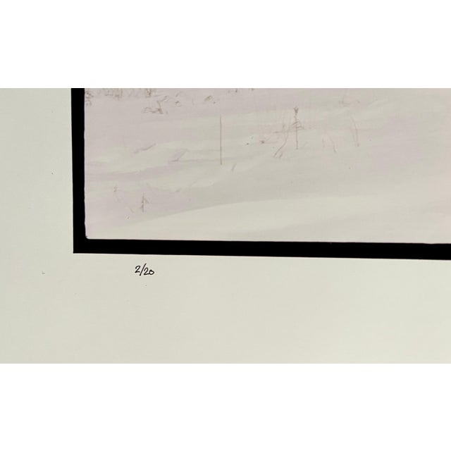 1990s Maxwell Mackenzie, Everts Township Schoolhouse, Winter, Large Panoramic Color Photograph Signed, 1993 For Sale - Image 5 of 7