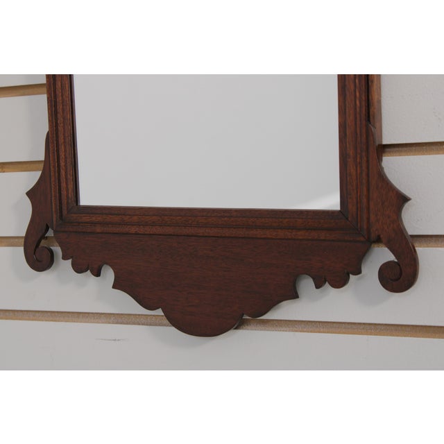 Mahogany Colonial Williamsburg Reproduction Mirror For Sale - Image 4 of 13