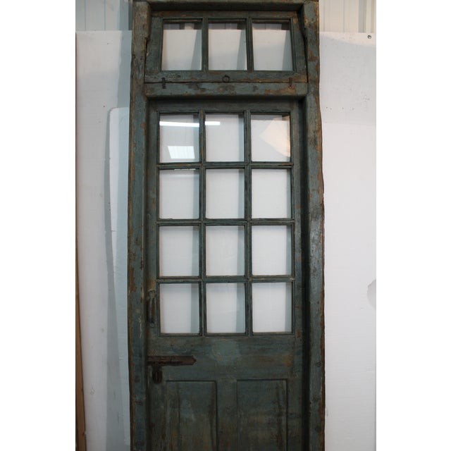 Cornflower Blue Transom Door Pantry/ Library/ Family Room 35 X 102 For Sale - Image 8 of 16