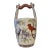 Vintage Floral & Bird Ceramic Water Bucket Vase/Planter For Sale