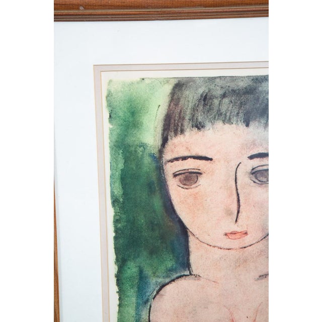 Paper Mid Century Modern Gouache Paper George Constant Art Nude Signed Ap Painting 54' For Sale - Image 7 of 12