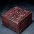 1980s Vintage Carved "Hundred Blessings" Red Sandalwood Jewelry Box / Keepsake Chest For Sale - Image 5 of 10