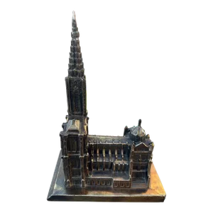 Early 1900s Bronze Replica of the Cathedral De Strasbourg