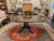 This is a 1940s Beacon Hill single pedestal table. It is mahogany with satin band. It is on brass castors. The dimensions...