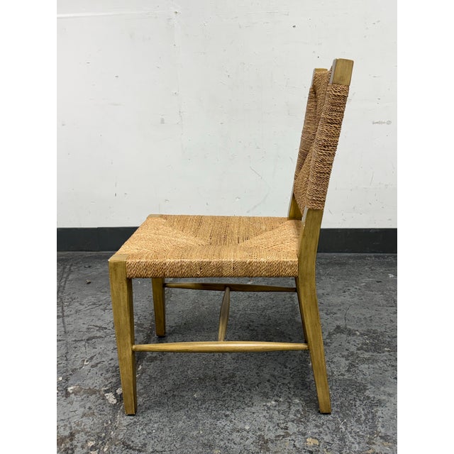 Williams Sonoma Home Ruthford Woven Side Chair For Sale - Image 4 of 12