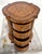 Maitland Smith English Regency Tooled Leather Quatrefoil Drum Chest Side Table For Sale - Image 13 of 14