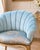 1980s 1980s Artisan Louis XV Gold Beech Blue Side Chairs-Pair For Sale - Image 5 of 11