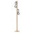 Black fernand coat stand natural oak by harto dimensions: w 30 x d 30 x h 180 cm. Materials: solid wood, lacquered...