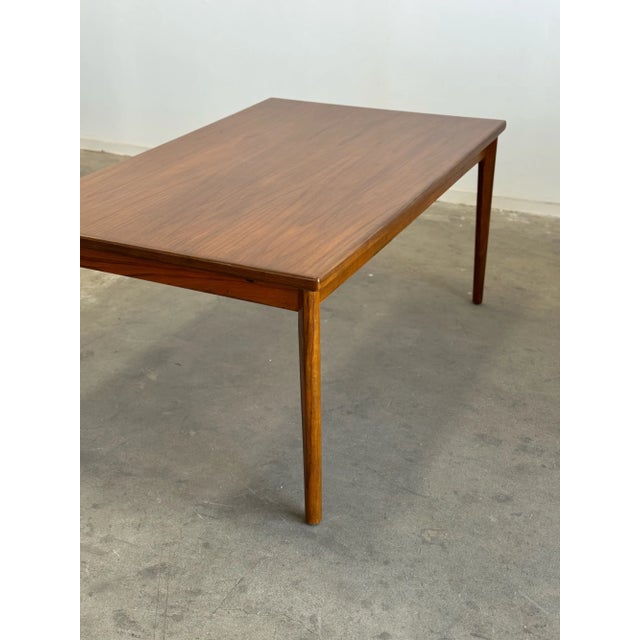 1960s Danish Modern Teak Dining Table For Sale - Image 10 of 11