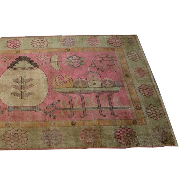 Ca.1900 Antique Khotan Samarkand Rug 8'10'' X 5'3''