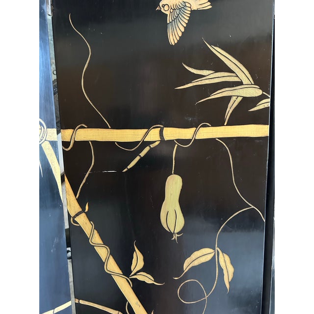Asian Art Deco Screen/ Room Divider For Sale - Image 11 of 12
