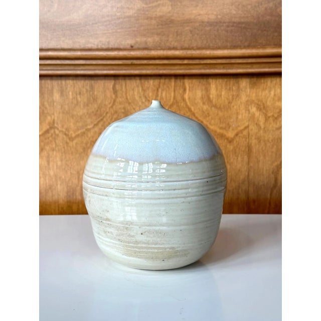 Ceramic Ceramic Moon Pot with Rattle by Toshiko Takaezu For Sale - Image 7 of 12
