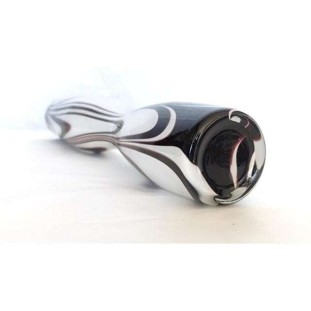Purple and White Murano Glass Wave Vase from Carlo Moretti, Italy, 1970s For Sale - Image 9 of 13