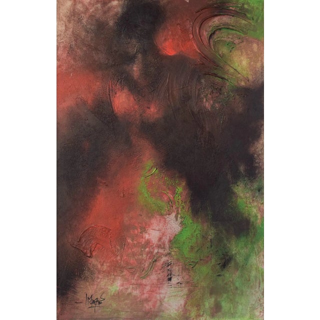 Abstract Composition, Late 20th Century, Oil on Canvas For Sale - Image 11 of 11