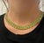 45 Carat Green Peridot Cluster Choker Necklace in 14K Yellow Gold For Sale In Miami - Image 6 of 7
