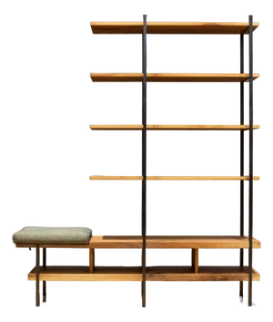 Bronze and American Walnut Interval Bookshelf by Ahser Israelow