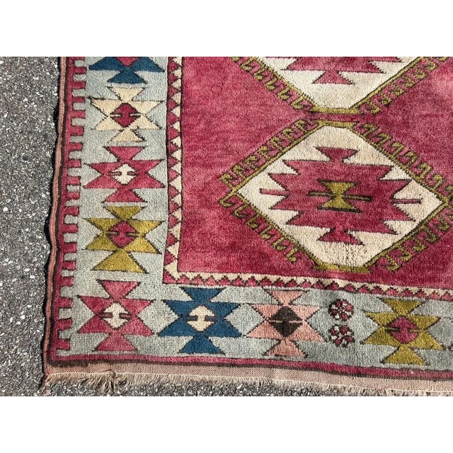 Beige Vintage Middle Eastern Rug For Sale - Image 8 of 11