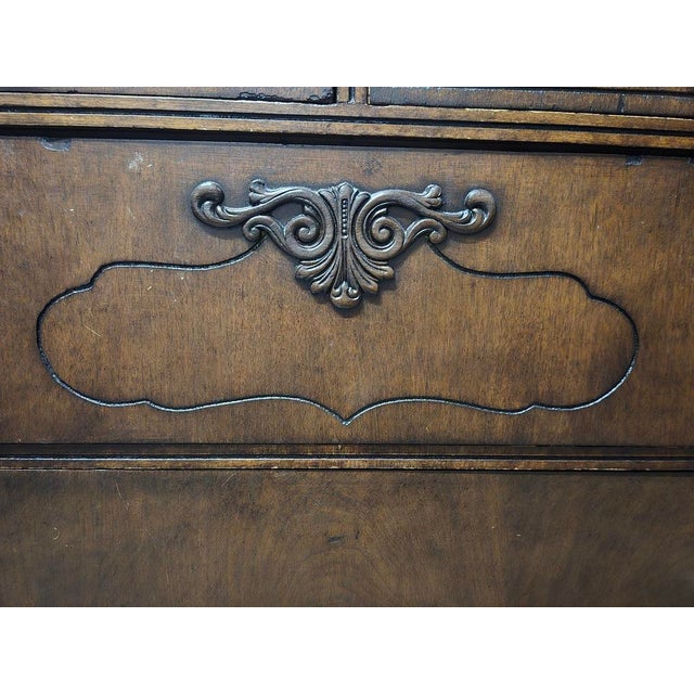 French Provincial Short Vintage Wooden Dresser For Sale - Image 3 of 10