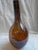 1990s Vintage Murano Amber Crackle Glass Bottle Vase - 16" For Sale - Image 5 of 8