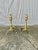 This pair of 20th Century Beehive Style Andirons were crafted from brass and iron in the 1900's. Both pieces feature...