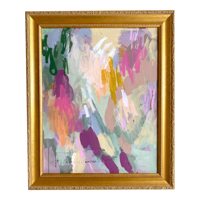 "Soft and New" 2026 Original Painting by Jessalin Beutler With Vintage Frame For Sale