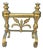 Art Nouveau Brass Fireplace Wood Stand, 1890s For Sale