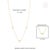 Minimalist Diamond Heart Station Necklace in 14k Yellow Gold Layering Jewelry For Sale - Image 12 of 16