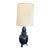 Large Mid-Century Chalkware Ebony Lamp For Sale