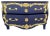 1990s Royal Navy Blue Dresser in Gold Leaf For Sale - Image 4 of 4