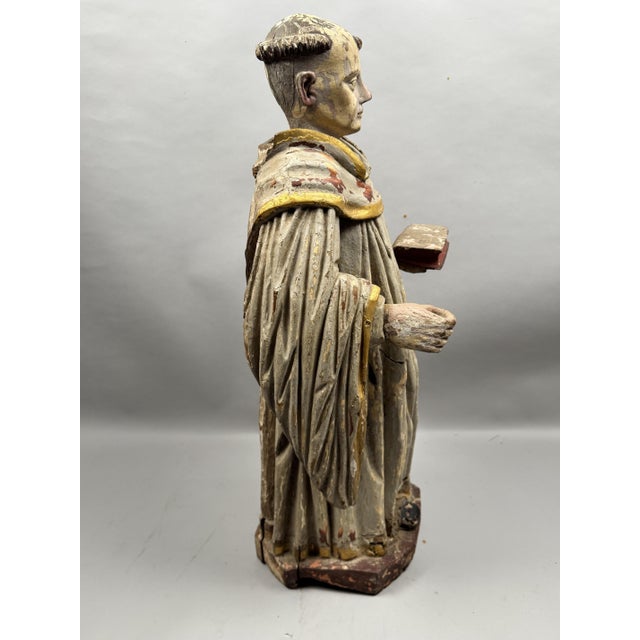 White Saint Dominic, 18th Century, Oak For Sale - Image 8 of 12