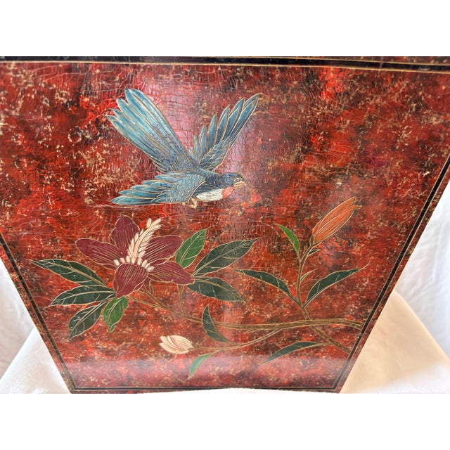 1920s Hand Decorated Planter with Metal Liner For Sale - Image 10 of 10