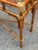 Wood Late 20th Century Coastal Bamboo Sofa Console Table Server Rattan Glass Top For Sale - Image 7 of 12
