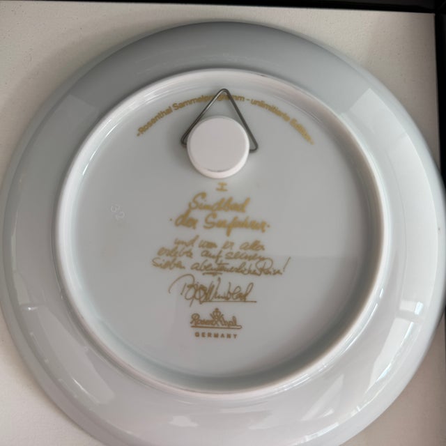 Sindbad the Sailor Plate No. I by Bjørn Wiinblad for Rosenthal, Germany, 1970s For Sale - Image 3 of 5
