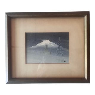 1960s Kiowa Native American Painting by Robert Redbirds Sr. For Sale