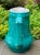 Mid 20th Century Vintage Turquoise Majolica Pitcher From Western Germany For Sale - Image 5 of 11