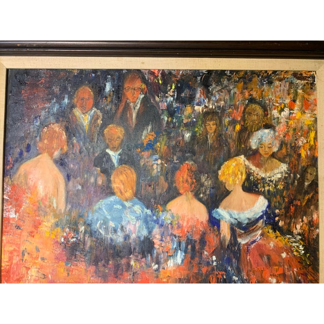 Large Mid-Century Impressionist Oil Painting Signed Colette ‘73 For Sale In Los Angeles - Image 6 of 6