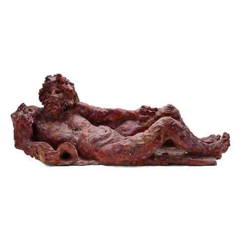 Sirio Pellegrini, Symposium Sculpture, 1960s, Terracotta For Sale