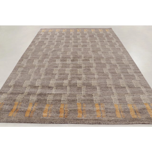 Art Deco Contemporary Art Deco Style Geometric Rug by Rug & Kilim, India For Sale - Image 3 of 10