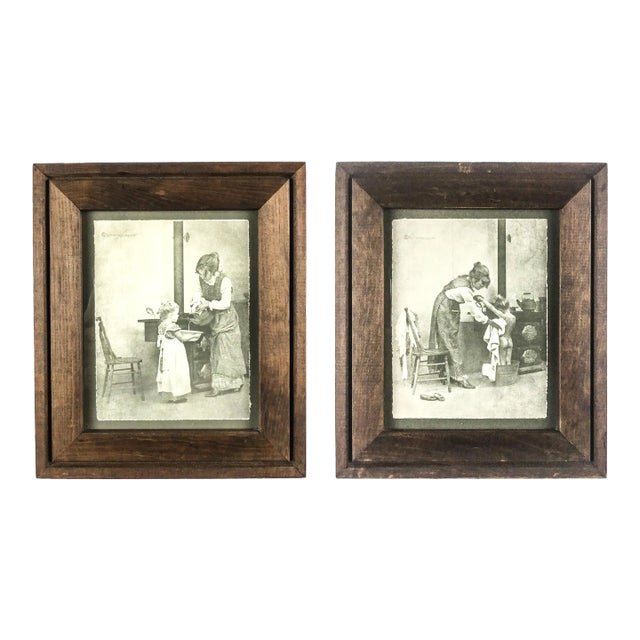 Print of Early 1900’s Photo Framed R. Hendrickson - a Pair For Sale