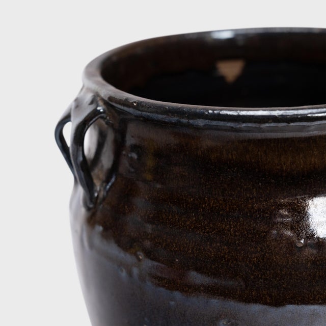 Chinese Drip Glazed Kitchen Jar, C. 1900 For Sale - Image 4 of 4