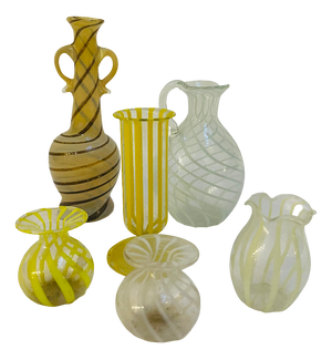 Mid-Century Glass Vases, Germany, 1960s, Set of 6