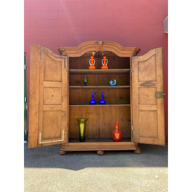 Large Impressive French Oak Armoire For Sale - Image 4 of 13