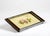 Small Metal and Wood Tray with Painted Flowers, 1950s For Sale - Image 4 of 9