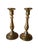 Vintage Brass Candleholders, 1950, Set of 2 For Sale - Image 9 of 9